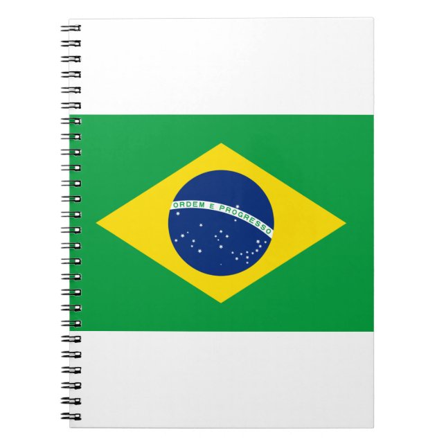 Caderno Espiral Bandeira do Brasil (Frente)