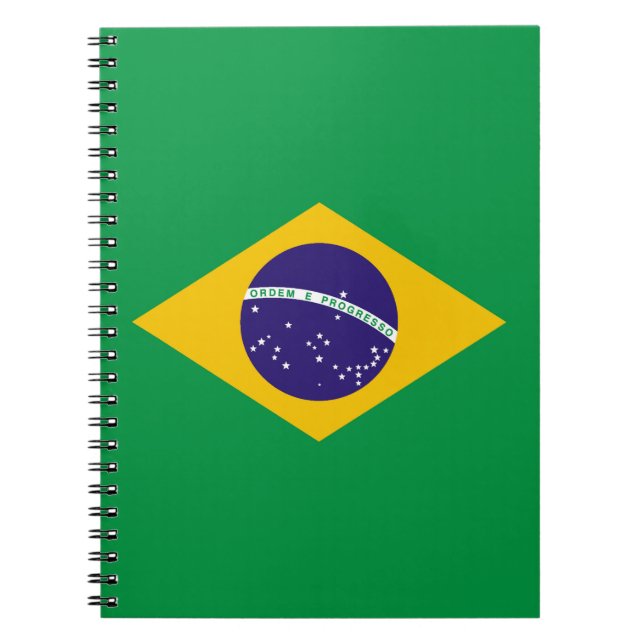 Caderno Espiral Bandeira do Brasil Bandeira do Brasil (Frente)