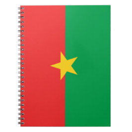 Caderno Espiral Bandeira do Burkina Faso