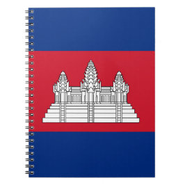 Caderno Espiral Bandeira do Camboja