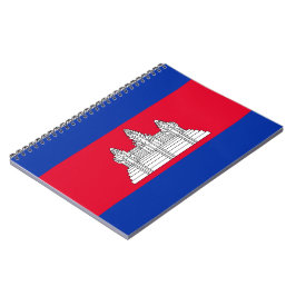 Caderno Espiral Bandeira do Camboja