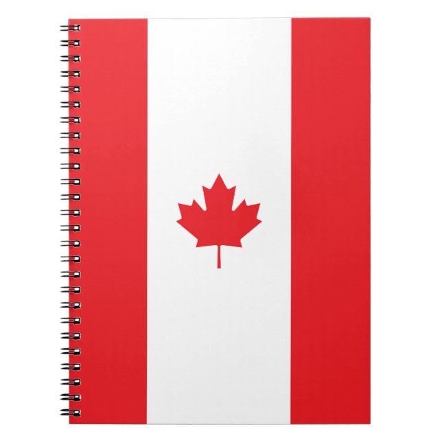 Caderno Espiral Bandeira do Canadá (Frente)