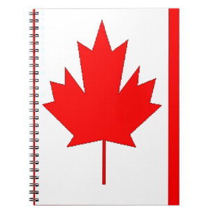 Caderno Espiral Bandeira do Canadá