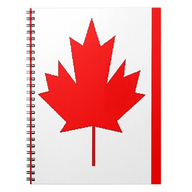 Caderno Espiral Bandeira do Canadá (Frente)