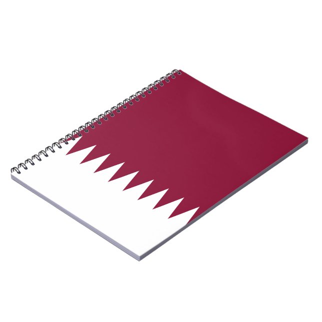 Caderno Espiral Bandeira do Catar (Left Side)