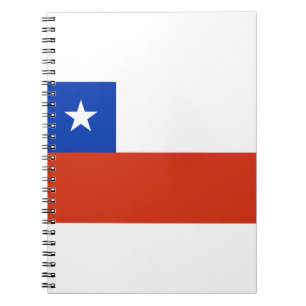 Caderno Espiral Bandeira do Chile