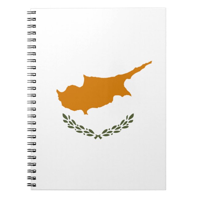 Caderno Espiral Bandeira do Chipre (Frente)