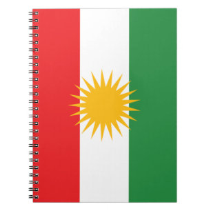 Caderno Espiral Bandeira do Curdistão