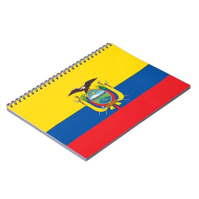 Caderno Espiral Bandeira do Equador (Left Side)