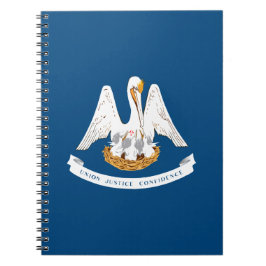 Caderno Espiral Bandeira do Estado da Louisiana