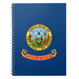 Caderno Espiral Bandeira do Estado de Idaho