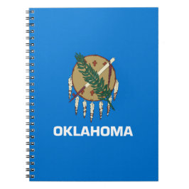 Caderno Espiral Bandeira do Estado de Oklahoma