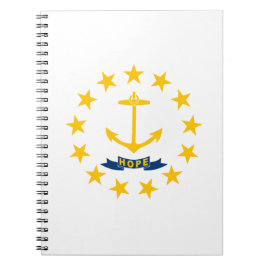 Caderno Espiral Bandeira do Estado de Rhode Island