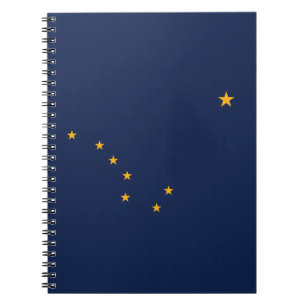 Caderno Espiral Bandeira do Estado do Alasca