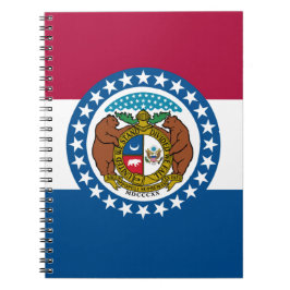 Caderno Espiral Bandeira do Estado do Missouri