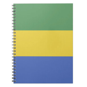 Caderno Espiral Bandeira do Gabão