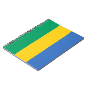 Caderno Espiral Bandeira do Gabão