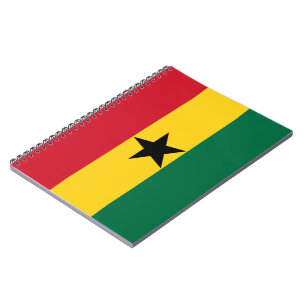 Caderno Espiral Bandeira do Gana