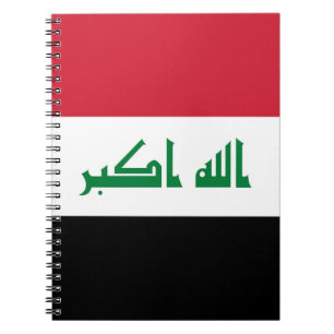 Caderno Espiral Bandeira do Iraque