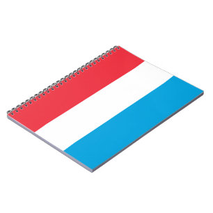 Caderno Espiral Bandeira do Luxemburgo