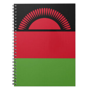 Caderno Espiral Bandeira do Malawi