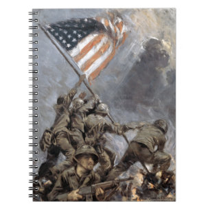 Caderno Espiral Bandeira do Monte Suribachi, Iwo Jima, 1945
