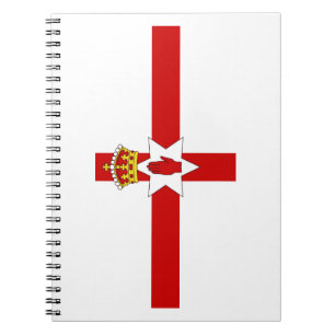 Caderno Espiral Bandeira do Norther Ireland