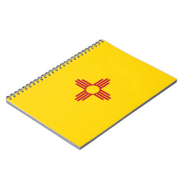 Caderno Espiral Bandeira do Novo México (Estado dos EUA)