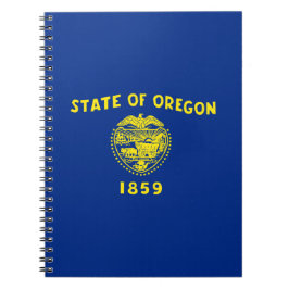 Caderno Espiral Bandeira do Oregon