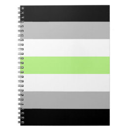 Caderno Espiral Bandeira do Orgulho Agênero – Identidade Agênero L