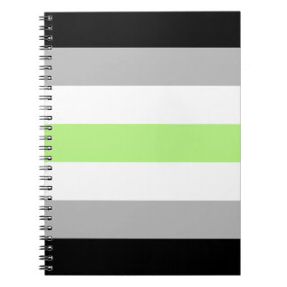 Caderno Espiral Bandeira do Orgulho Agênero – Identidade Agênero L