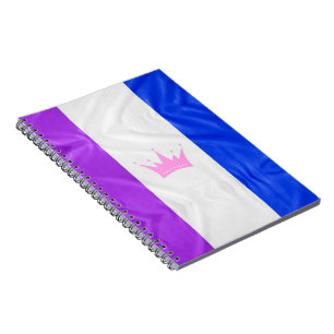 Caderno Espiral Bandeira do orgulho da cultura drag SlipperyJoe's