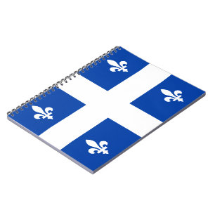 Caderno Espiral Bandeira do Quebec