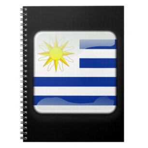 Caderno Espiral Bandeira do Uruguai