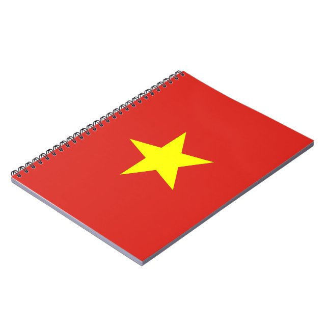 Caderno Espiral Bandeira do Vietname (Left Side)