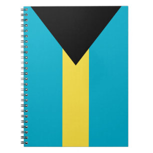 Caderno Espiral Bandeira dos Bahamas