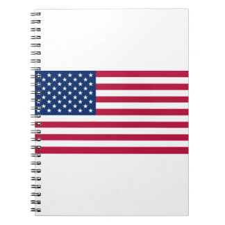 Caderno Espiral Bandeira Dos Estados Unidos Da América