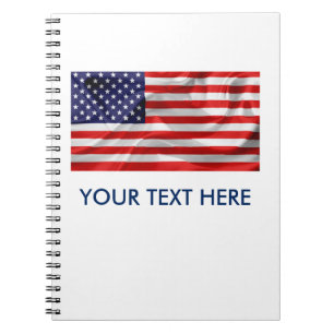 Caderno Espiral Bandeira dos Estados Unidos da América