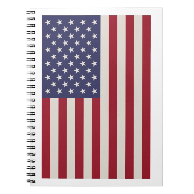 Caderno Espiral Bandeira dos Estados Unidos da América (1960) (Frente)