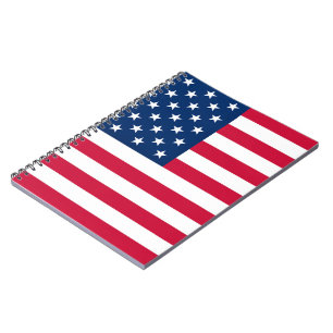 Caderno Espiral Bandeira dos EUA - Estados Unidos da América - Pa