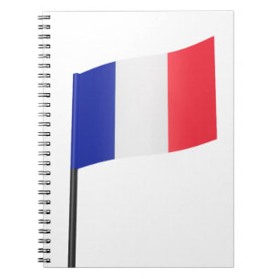 Caderno Espiral bandeira francesa