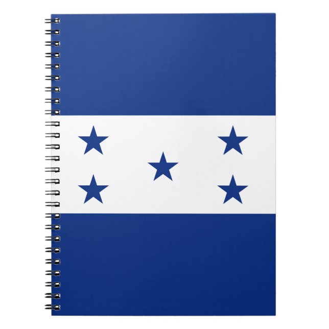 Caderno Espiral bandeira Honduras (Frente)