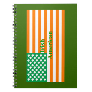 Caderno Espiral Bandeira irlandesa america