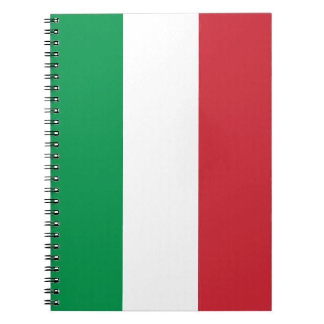 Caderno Espiral Bandeira Itália (Frente)