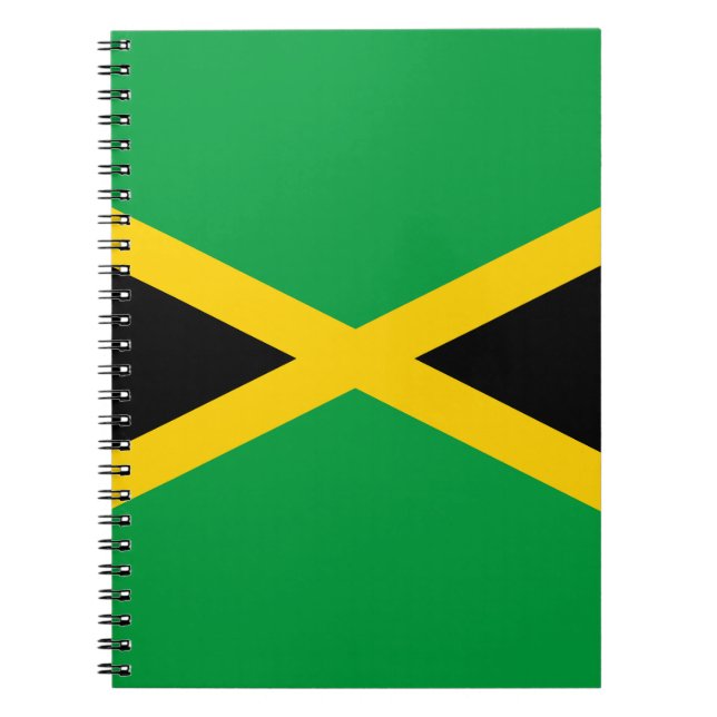 Caderno Espiral Bandeira jamaicana (Frente)