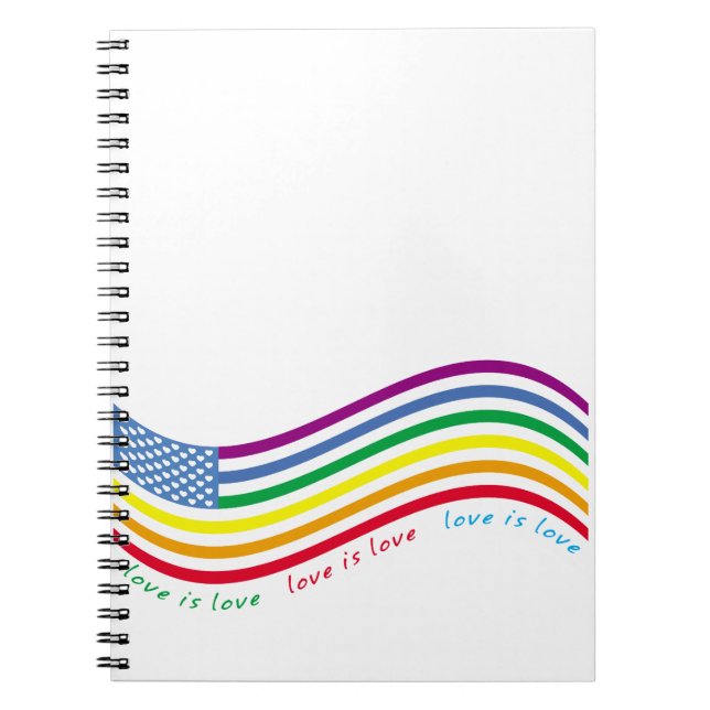 Caderno Espiral bandeira LGBT (Frente)