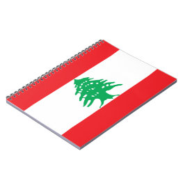 Caderno Espiral Bandeira Libanesa (Bandeira do Líbano)