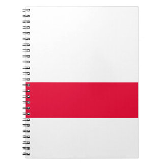 Caderno Espiral Bandeira Nacional da Polônia - Rzeczpospolita Pols