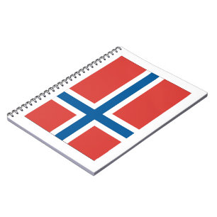 Caderno Espiral Bandeira norueguesa
