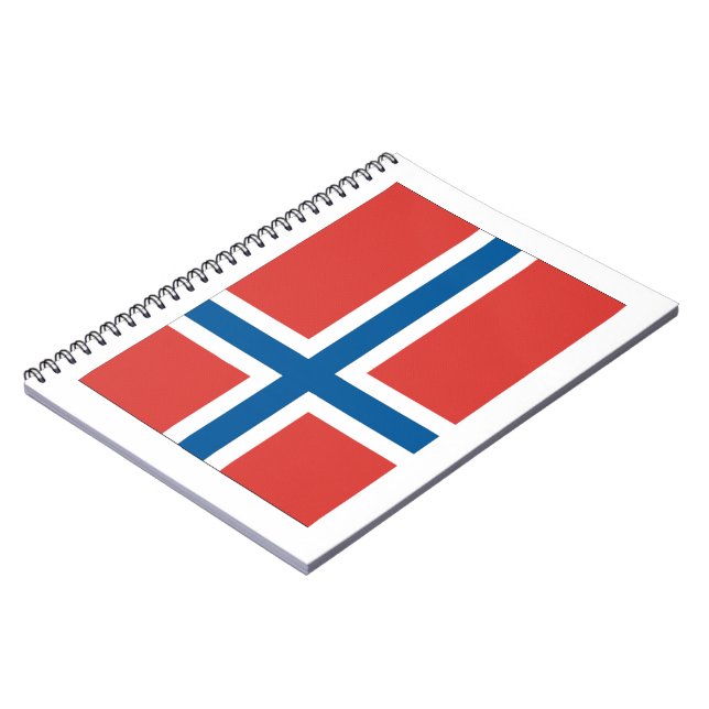 Caderno Espiral Bandeira norueguesa (Left Side)
